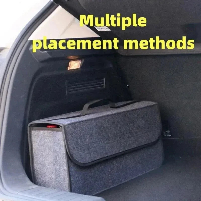Boîte de rangement souple pour coffre de voiture