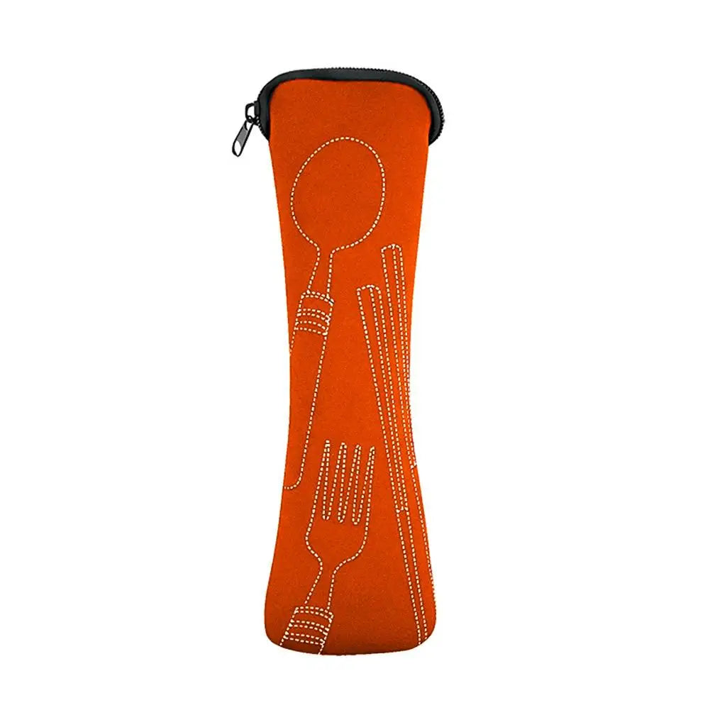 Etui Zippé pour couverts - Pochette Portable pour Repas