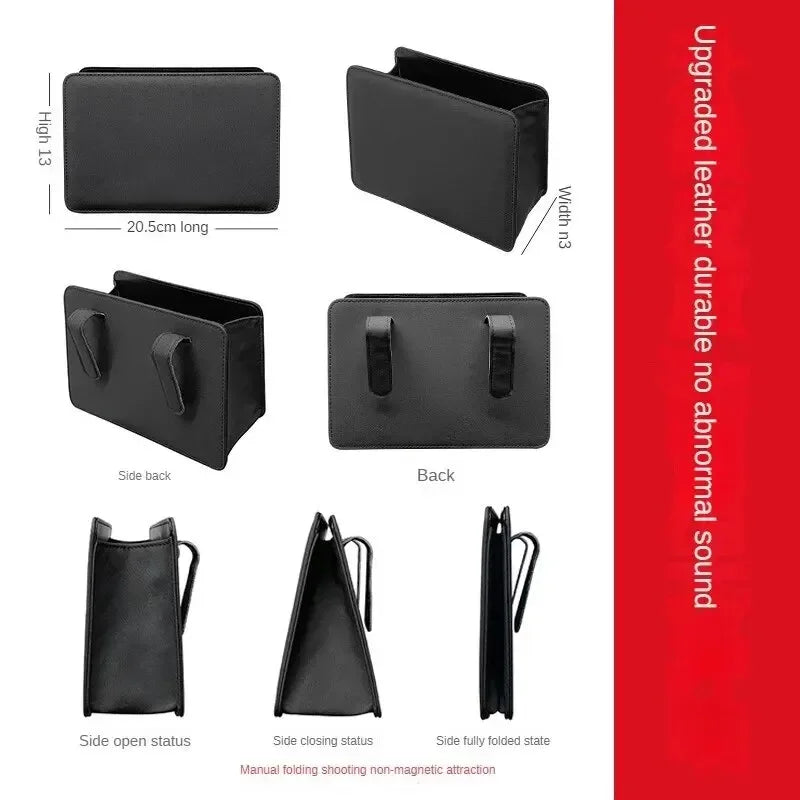 Organisateur de rangement automobile pliable noir