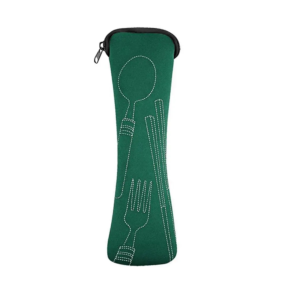 Etui Zippé pour couverts - Pochette Portable pour Repas