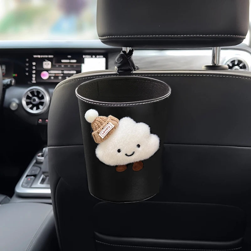 Mini poubelle de voiture design nuage