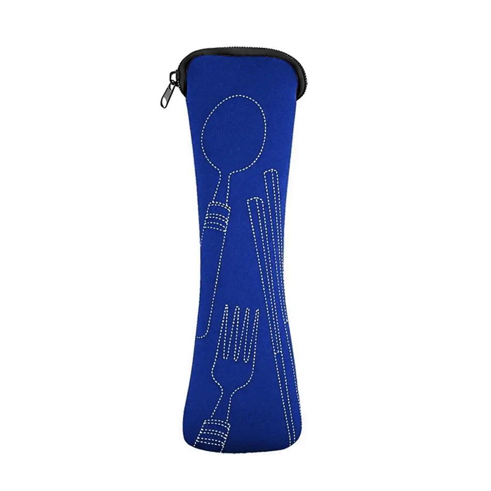 Etui Zippé pour couverts - Pochette Portable pour Repas