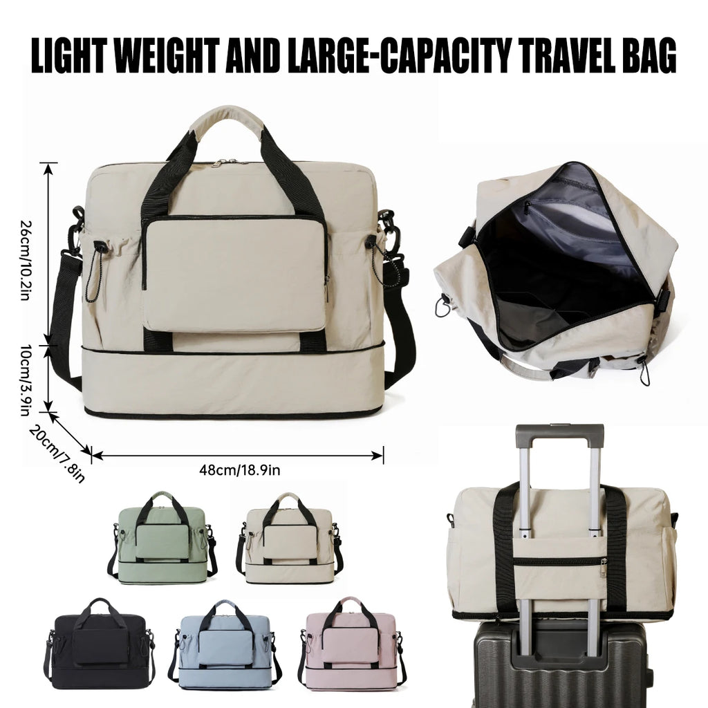Sac de voyage extensible avec compartiment principal