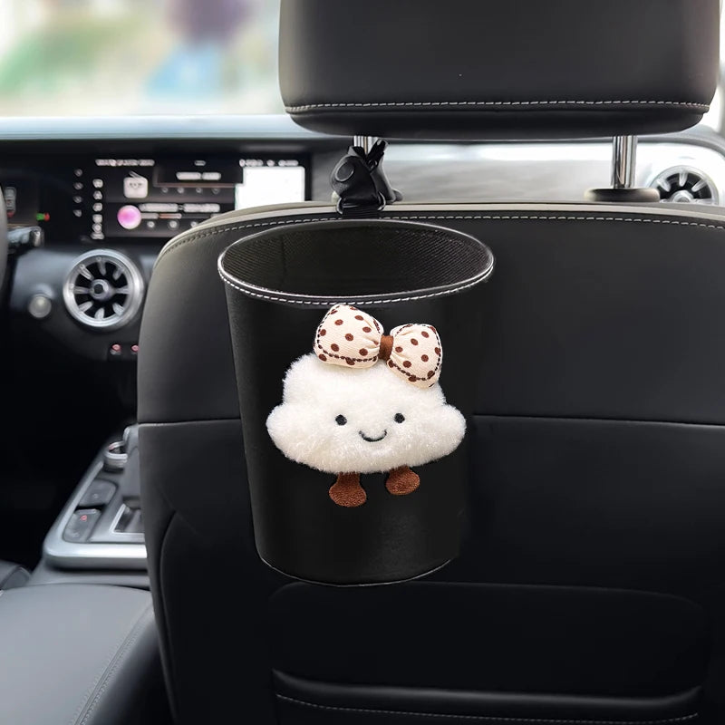 Mini poubelle et boîte de rangement pour voiture – Design nuage
